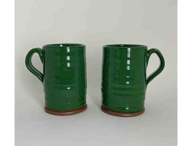 Green-Glazed Village-made Mugs - Photo 2