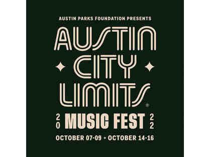 ACL Wristbands 3-Day General Admission - Two Wristbands and Parking Pass for Weekend Two