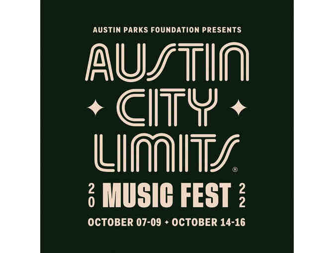ACL Wristbands 3-Day General Admission - Two Wristbands and Parking Pass for Weekend Two - Photo 1