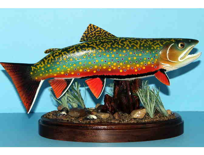 Brook Trout Carving by Carl A. Rettenberger