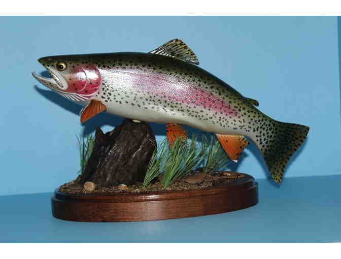 Rainbow Trout Carving by Carl A. Rettenberger
