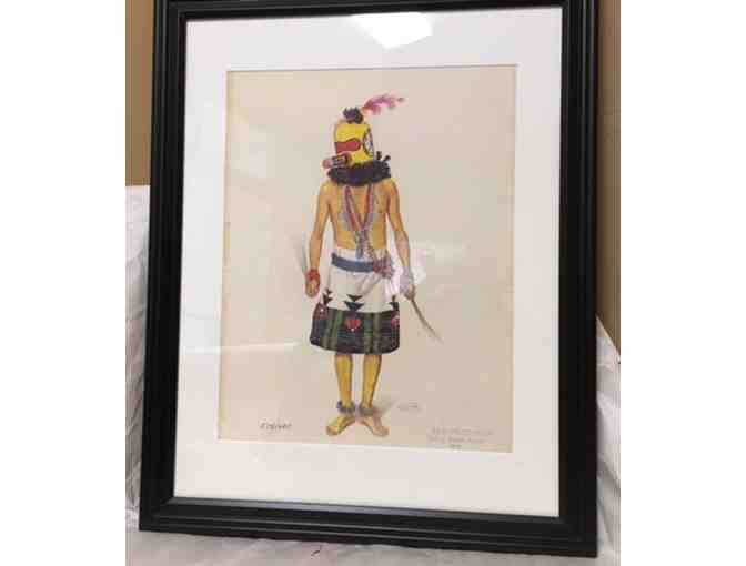 60. Framed Jo Mora Print See-Peek-Nich (Hopi) East Mesa 1904 # 575/650