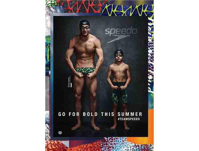 Olympic Medalist, Nathan Adrian Speedo Autographed Poster