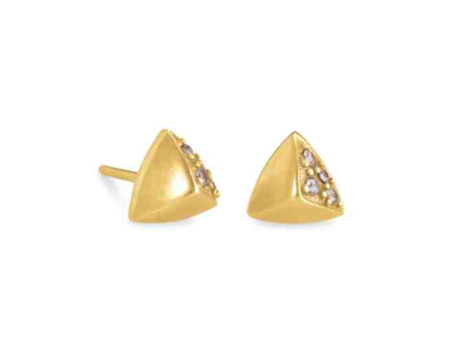 Kendra Scott Perry Stud Earrings In Vintage Gold