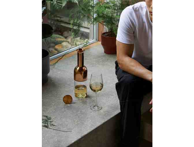 ETO 750 wine decanter: Copper mirror finish - Value $209