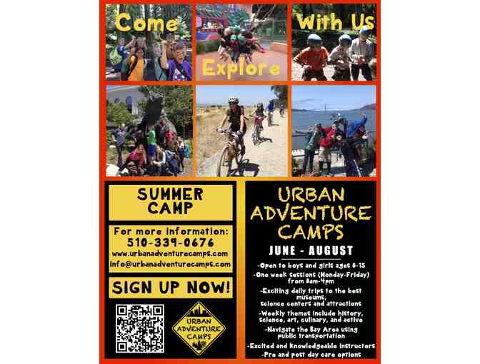 $200 off a week of Urban Adventure camp