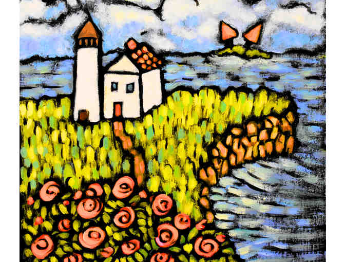 Lighthouse Painting-Local Maine Artist