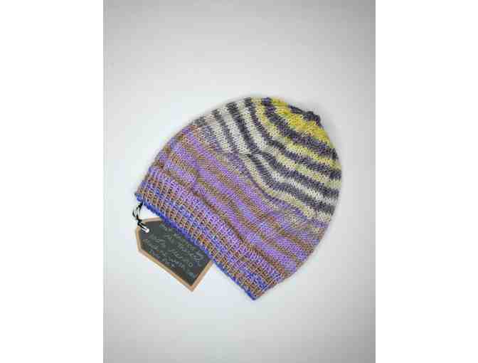 Striped Merino Wool Child's Hat - by Ms. Theresa - Photo 1
