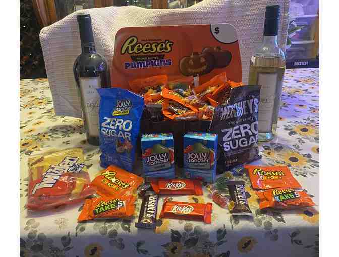 Hershey's Chocolate and Candy Assortment plus 2 bottles of wine