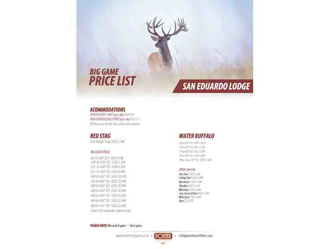 Red Stag Hunt for 2 Hunters, 5 Nights
