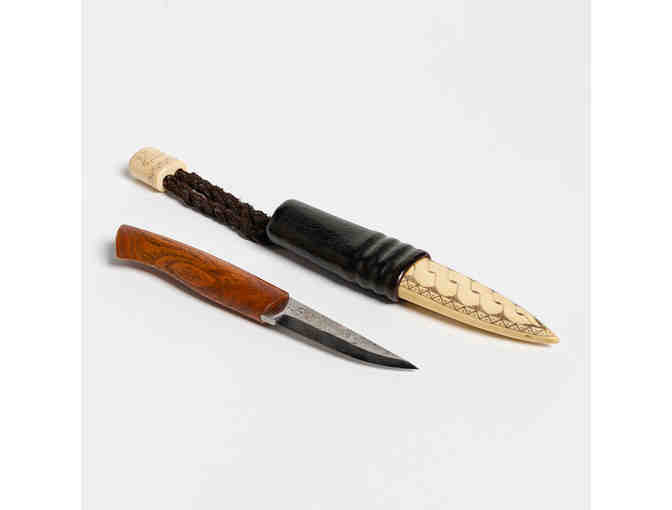 Knife made in the Sami-style by Scott Johnson