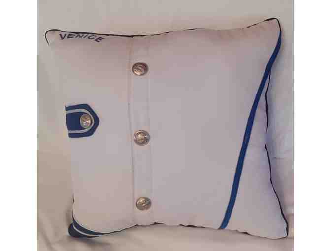 #1 of 2 Pillows16" made from a Venice High Mighty Gondolier Band Uniform - Photo 2