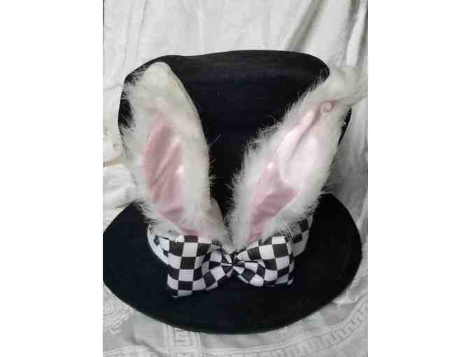 Alice in Wonderland White Rabbit Top Hat - Photo 1