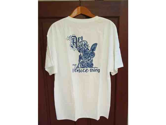 Venice High Arts Guild (VHAG) "Art it's a Venice thing" White T-Shirt size XL - Photo 2