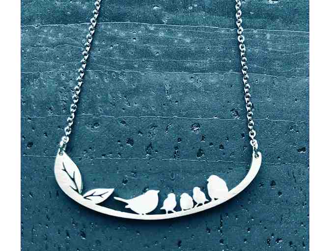 Family of 5 Birds Necklace