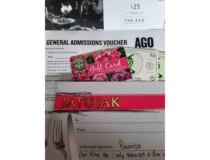 AGO Tickets Plus Assorted Gift Cards