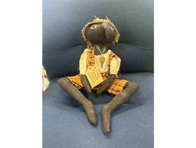 Mr. Crowley Primitive/Folk Crow Doll Made Locally! Decoration Only - Photo 1