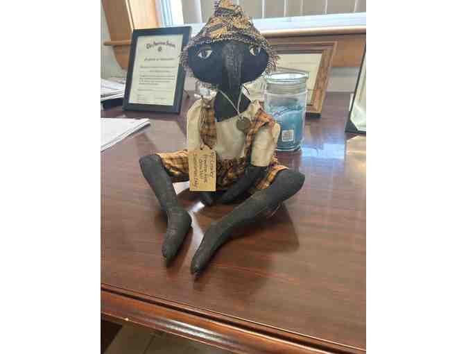 Mr. Crowley Primitive/Folk Crow Doll Made Locally! Decoration Only - Photo 5