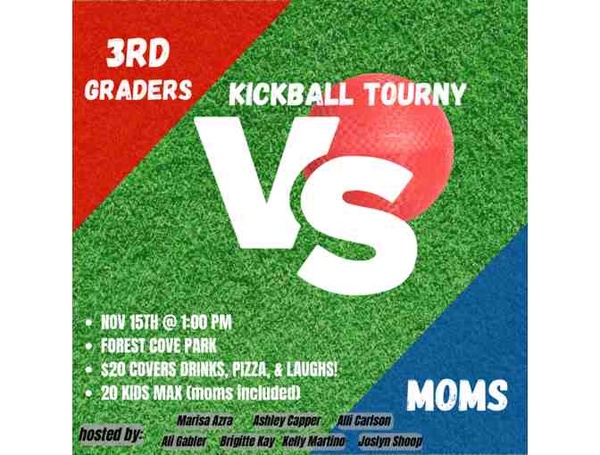 3rd Grade Kids vs. Moms Kickball - Photo 1