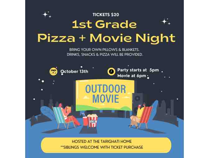 1st Grade Pizza + Movie Night - Photo 1