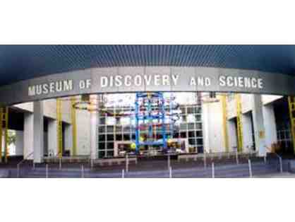 4 Exhibit Admission Passes to Museum of Discovery and Science Plus 2 Free Popcorn