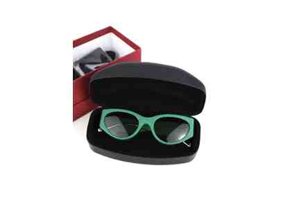 Brand New Salvatore Ferragamo Green Lizard Sunglasses
