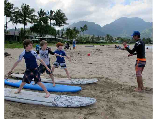 Paddle Boarding for 4 Hanalei Surf School