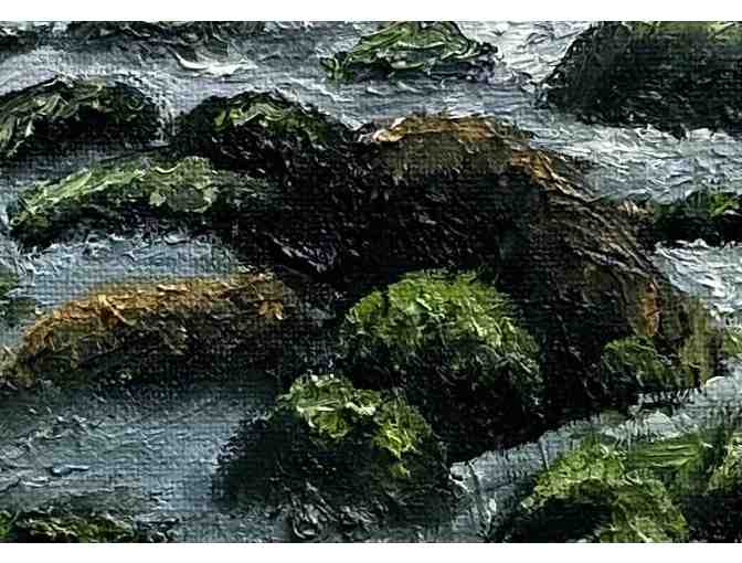 'Low Tide, Na Pali Coast' Original Oil Painting by Sandra Ambrose