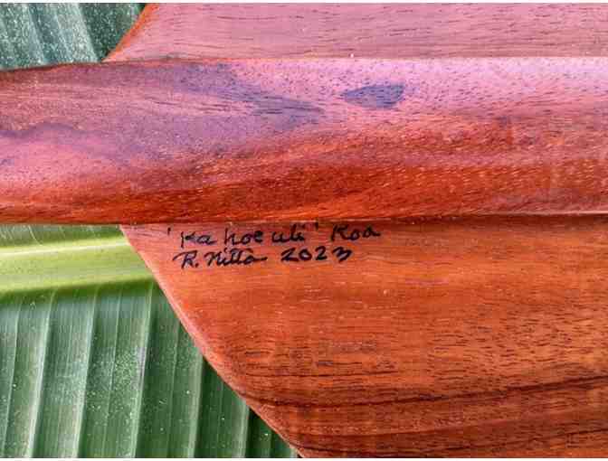 'Spirit of the Voyagers' Koa Wood Paddle by Ray Nitta