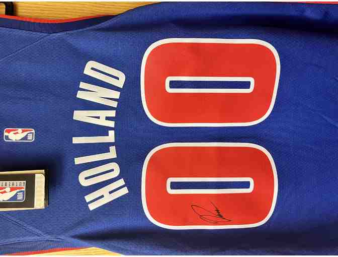 Autographed Ron Holland Detroit Pistons Jersey (XL)