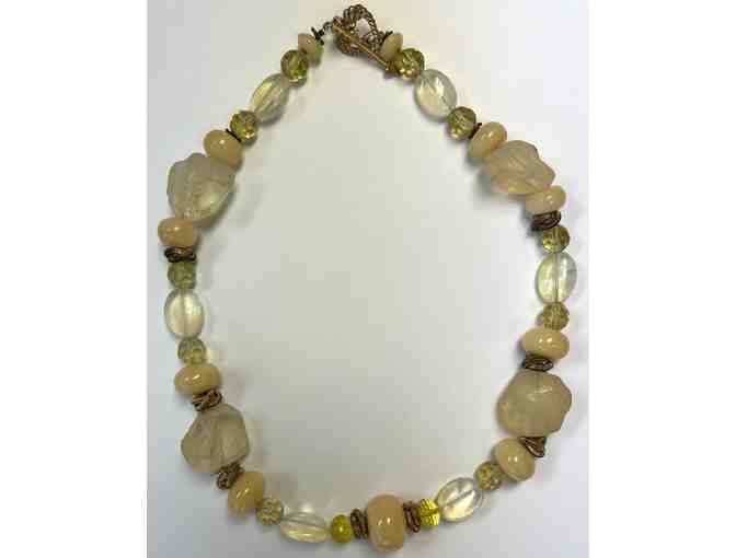 Choker with Pearls and Aurora Borealis Swarovsky Crystals-Lot 73