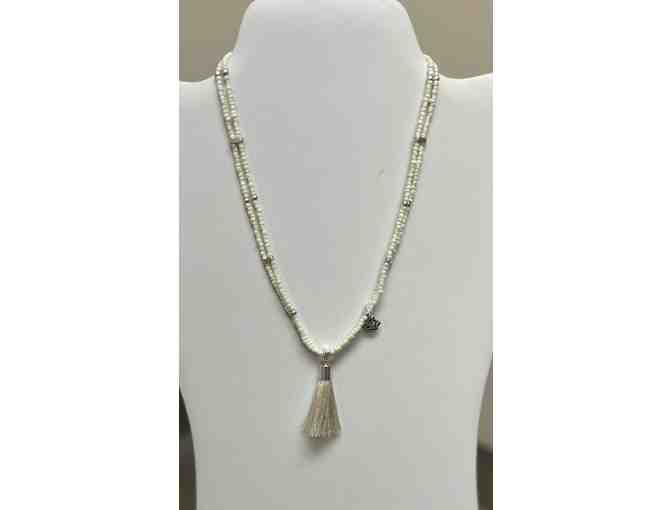 Premier Designs White Beaded Necklace