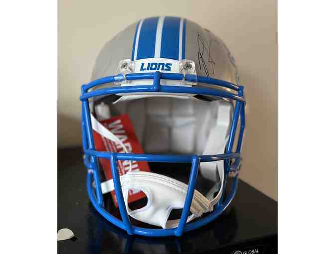 Detroit Lions Autographed Penei Sewell #58 Helmet