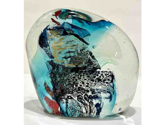 Joyce Roessler Glass Paperweight