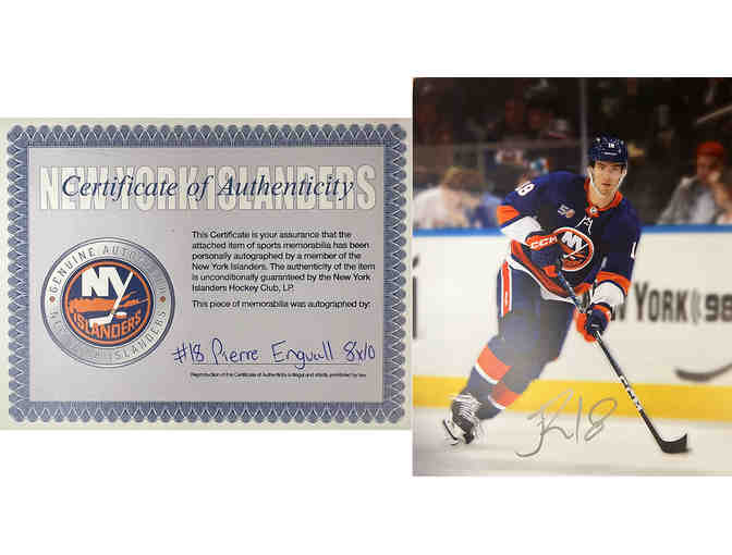 NY Islanders Memorabilia Package - Autographed Puck and Photo Card