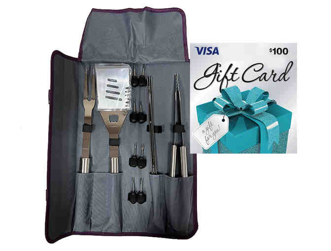 BBQ set and $100 VISA gift card - Photo 1