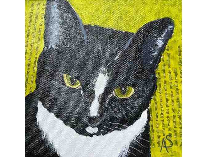 Custom Hand-painted Pet Portrait by Ann Silberlicht