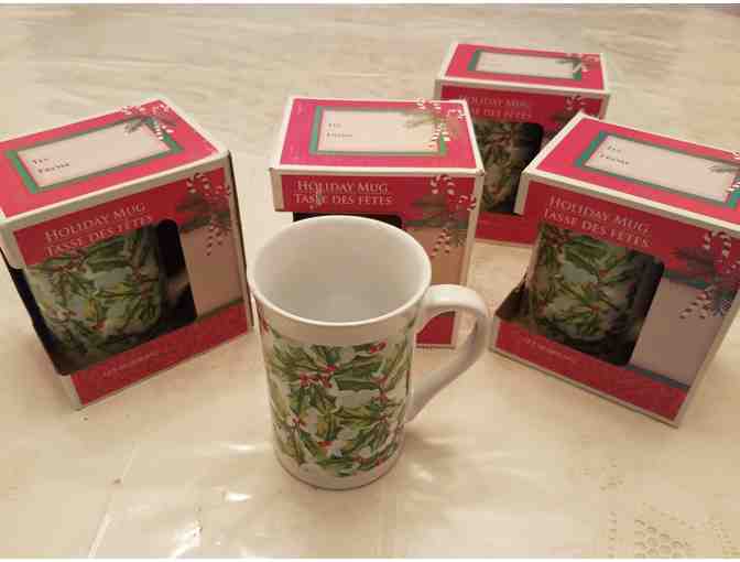 Set of Four Holiday Mugs