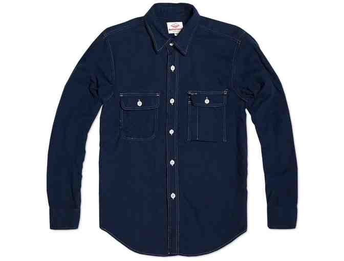 Battenwear Work Shirt - Navy Flannel - Small