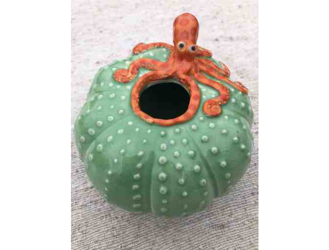 Octopus and Urchin Vase