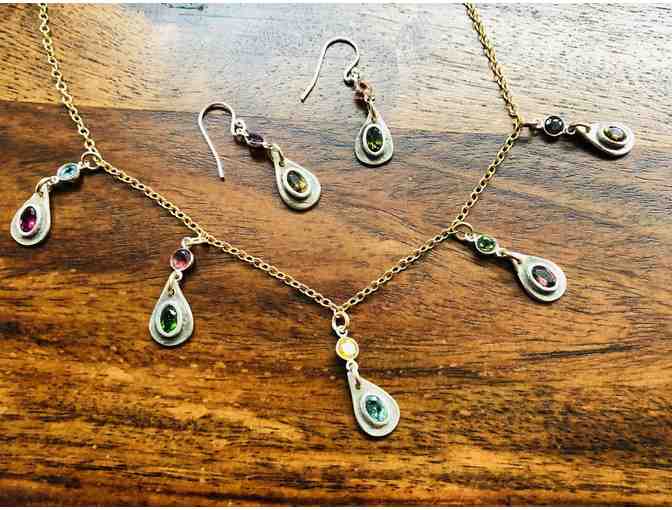 Tourmaline Necklace with Matching Earrings