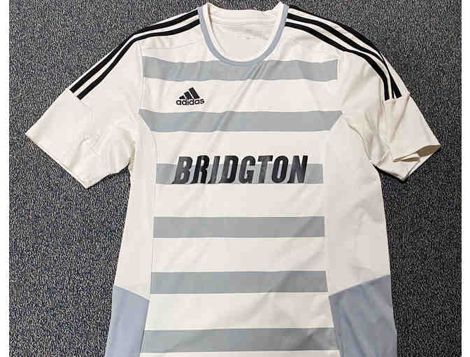 Bridgton #16 Soccer White & Gray Jersey