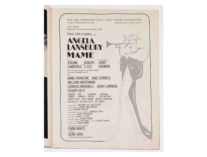 1968 Mame tour program, signed by Angela Lansbury