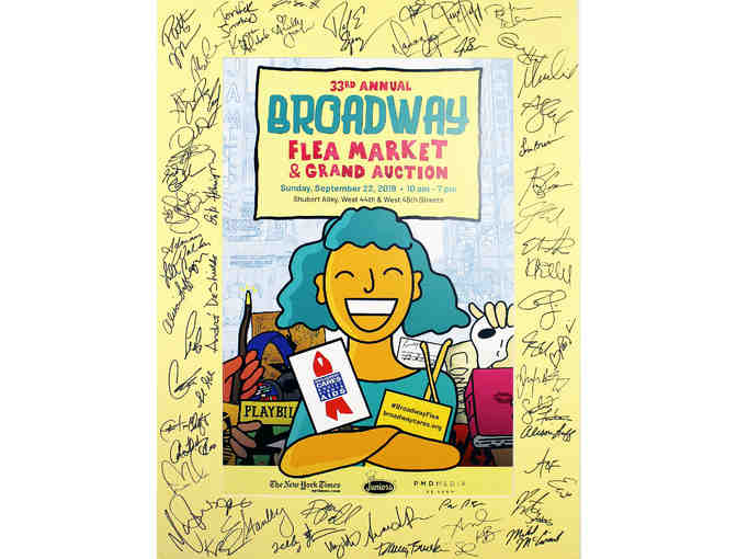 2019 Broadway Flea Market and Grand Auction poster, signed by André De Shields and more