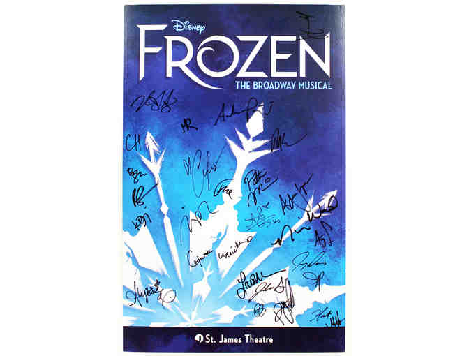 Frozen poster, signed by Caissie Levy, Patti Murin and more