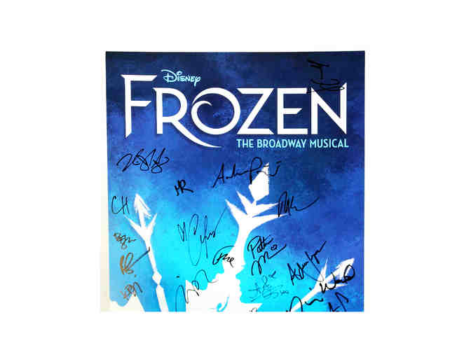 Frozen poster, signed by Caissie Levy, Patti Murin and more