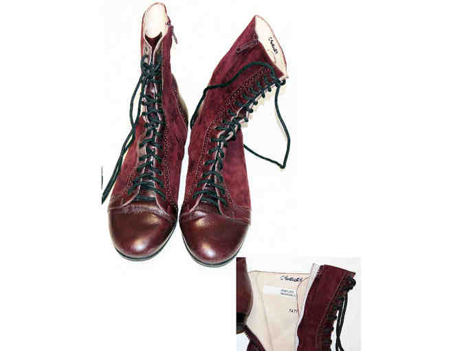 Carole Shelley's Madame Morrible boots (size 9) from Wicked