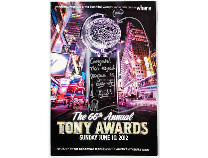 2012 Tony Awards program, signed by Neil Patrick Harris