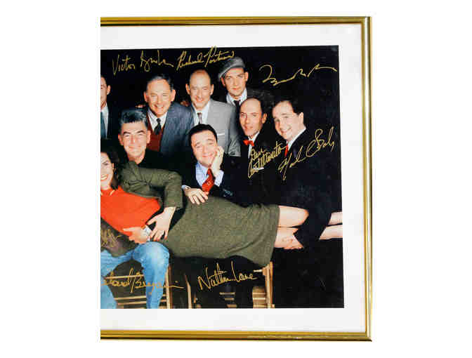 Cast photo from film 'Laughter on the 23rd Floor', signed by Victor Garber, Nathan Lane and more
