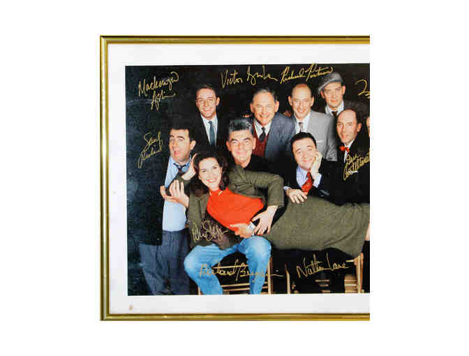 Cast photo from film 'Laughter on the 23rd Floor', signed by Victor Garber, Nathan Lane and more